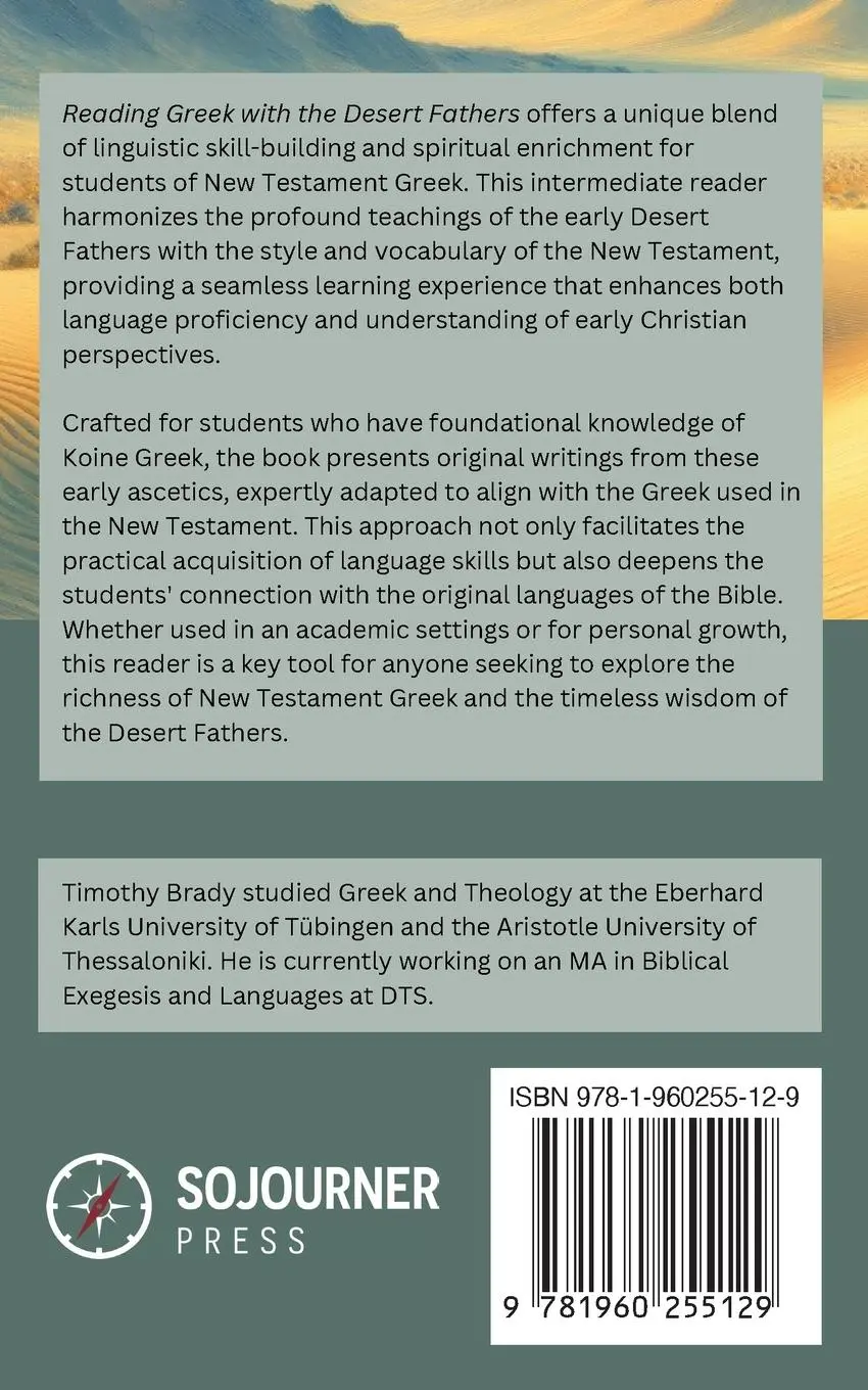 Rückseite: 9781960255129 | Reading Greek with the Desert Fathers | An Intermediate Greek Reader