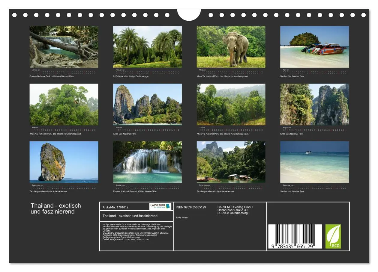Bild: 9783435665129 | Thailand - exotisch und faszinierend (Wandkalender 2025 DIN A4...