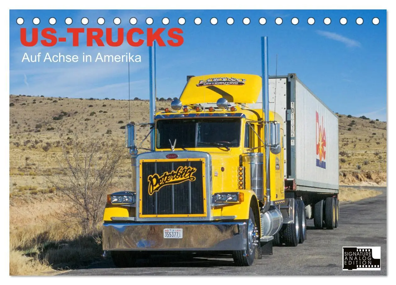 Cover: 9783457685129 | US-Trucks - Auf Achse in Amerika (Tischkalender 2026 DIN A5 quer),...