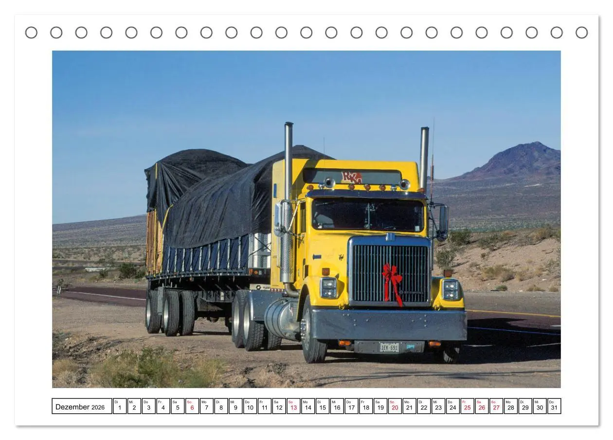 Bild: 9783457685129 | US-Trucks - Auf Achse in Amerika (Tischkalender 2026 DIN A5 quer),...