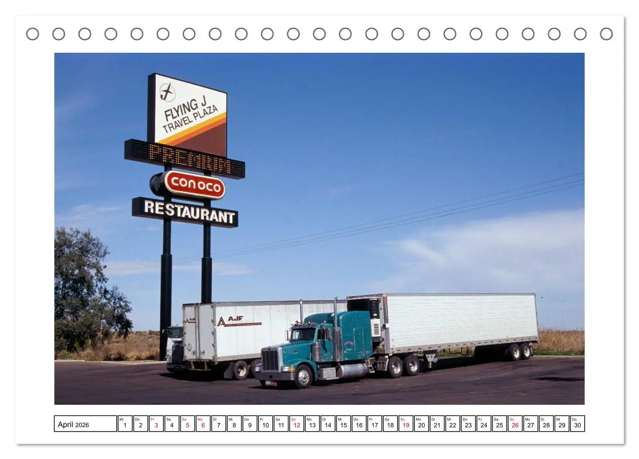 Bild: 9783457685129 | US-Trucks - Auf Achse in Amerika (Tischkalender 2026 DIN A5 quer),...