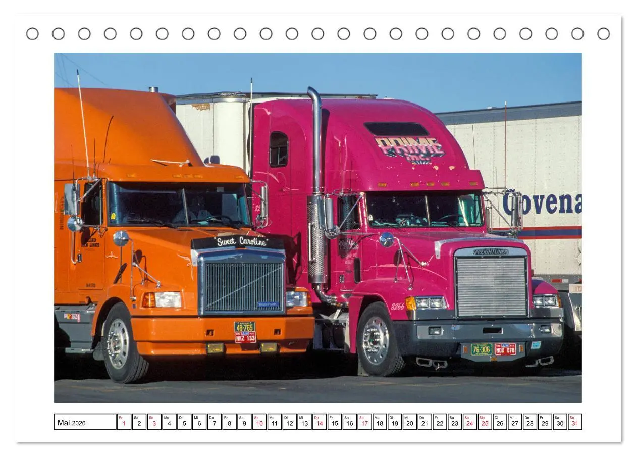 Bild: 9783457685129 | US-Trucks - Auf Achse in Amerika (Tischkalender 2026 DIN A5 quer),...