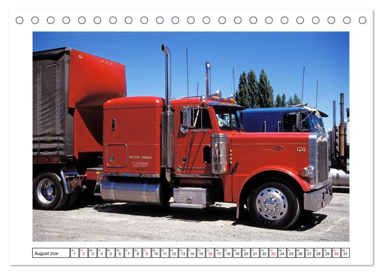 Bild: 9783457685129 | US-Trucks - Auf Achse in Amerika (Tischkalender 2026 DIN A5 quer),...