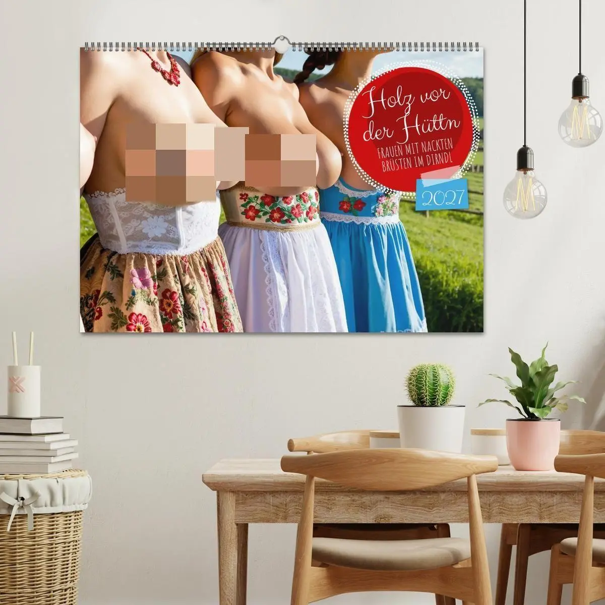 Bild: 9783516915129 | Holz vor der Hüttn - Frauen mit nackten Brüsten im Dirndl...