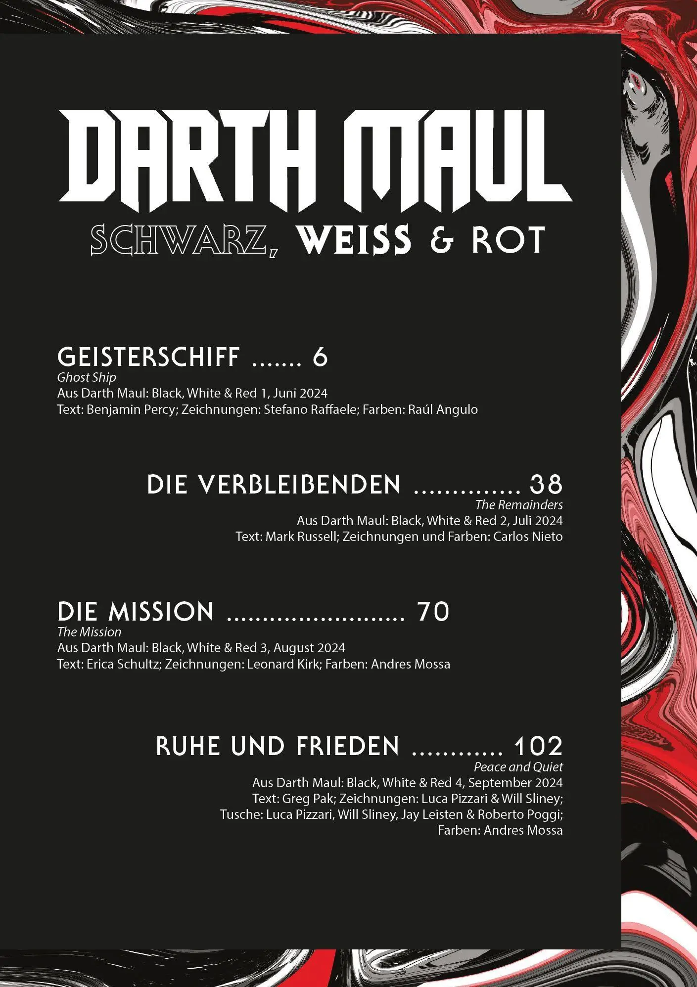 Bild: 9783741645129 | Star Wars Comics: Darth Maul - Schwarz, Weiß &amp; Rot Deluxe | Buch