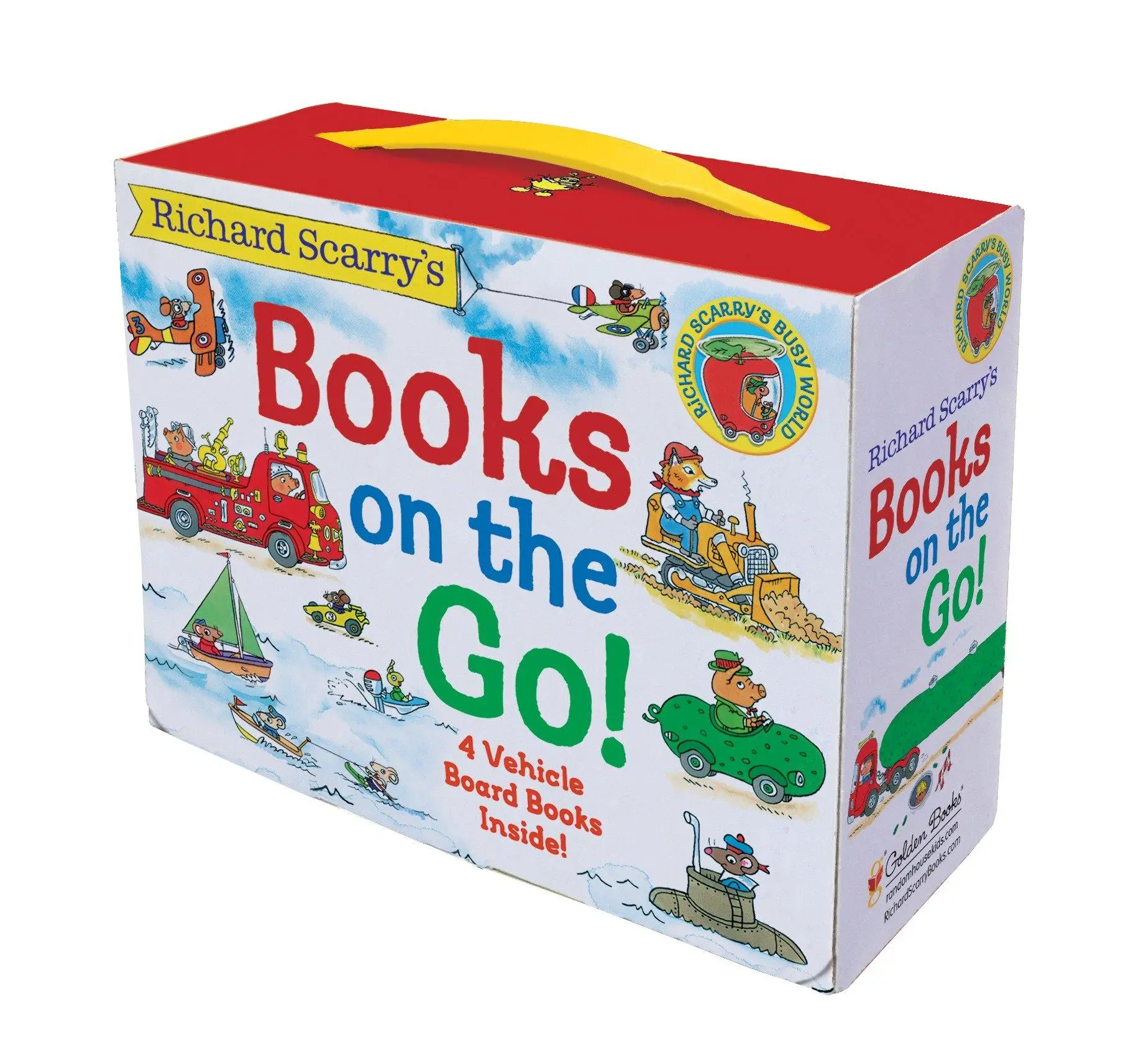 Cover: 9780375875229 | Richard Scarry's Books on the Go | 4 Board Books | Richard Scarry