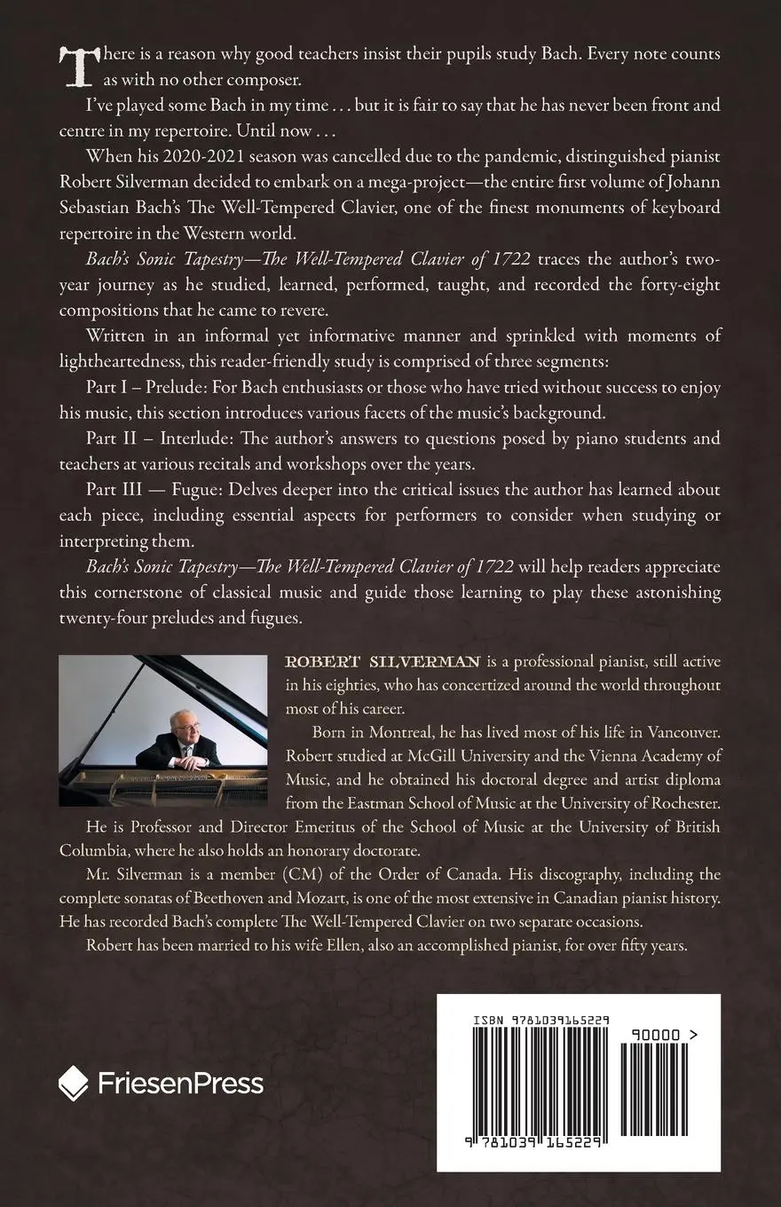 Rückseite: 9781039165229 | Bach's Sonic Tapestry | The Well-Tempered Clavier of 1722 | Silverman