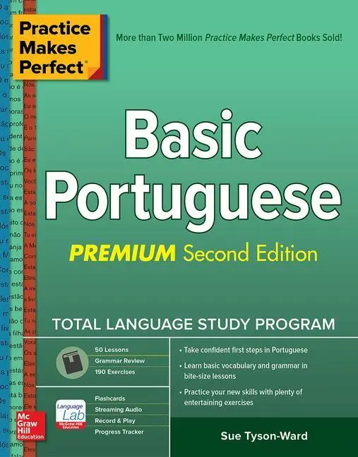 Cover: 9781260455229 | Practice Makes Perfect: Basic Portuguese, Premium Second Edition