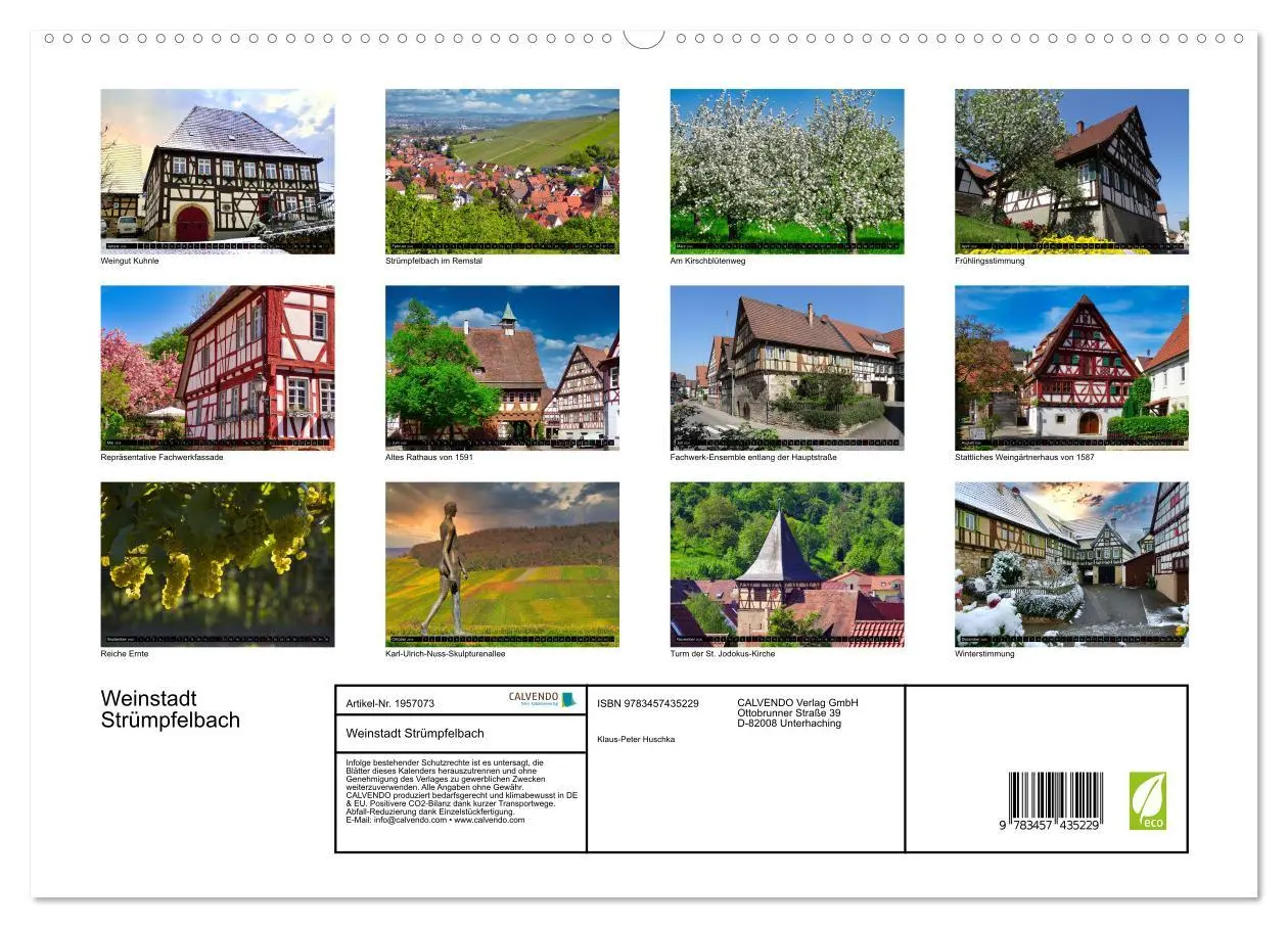 Bild: 9783457435229 | Weinstadt Strümpfelbach (hochwertiger Premium Wandkalender 2026 DIN...
