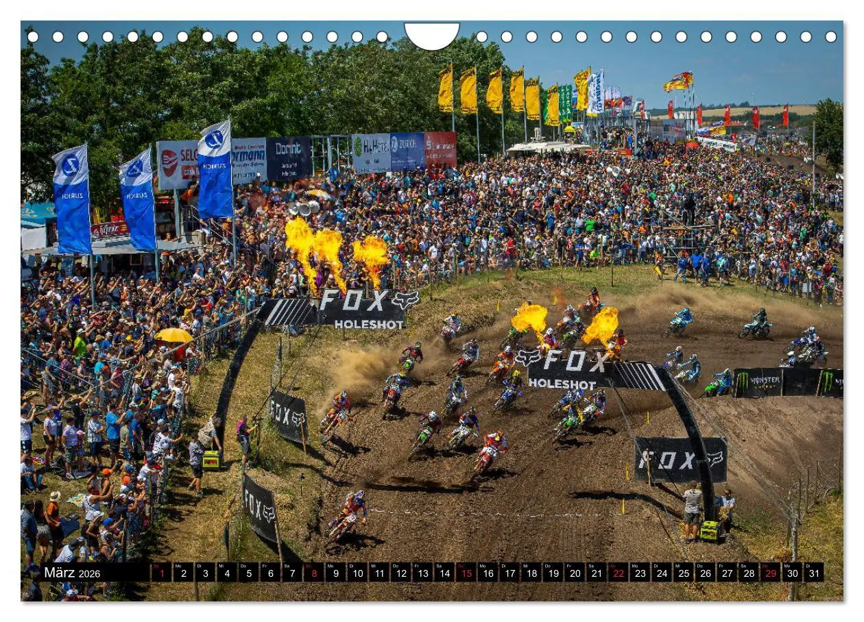 Bild: 9783457745229 | Blickpunkte Motocross (Wandkalender 2026 DIN A4 quer), CALVENDO...