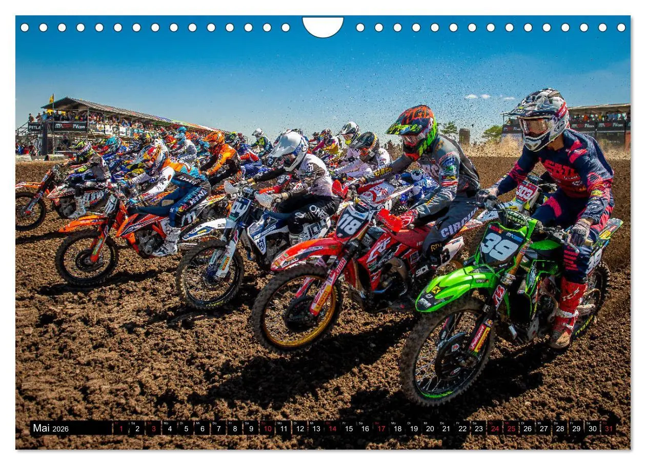 Bild: 9783457745229 | Blickpunkte Motocross (Wandkalender 2026 DIN A4 quer), CALVENDO...