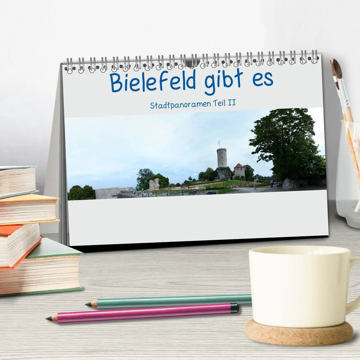 Bild: 9783516215229 | Bielefeld gibt es! Stadtpanoramen Teil 2 (Tischkalender 2026 DIN A5...