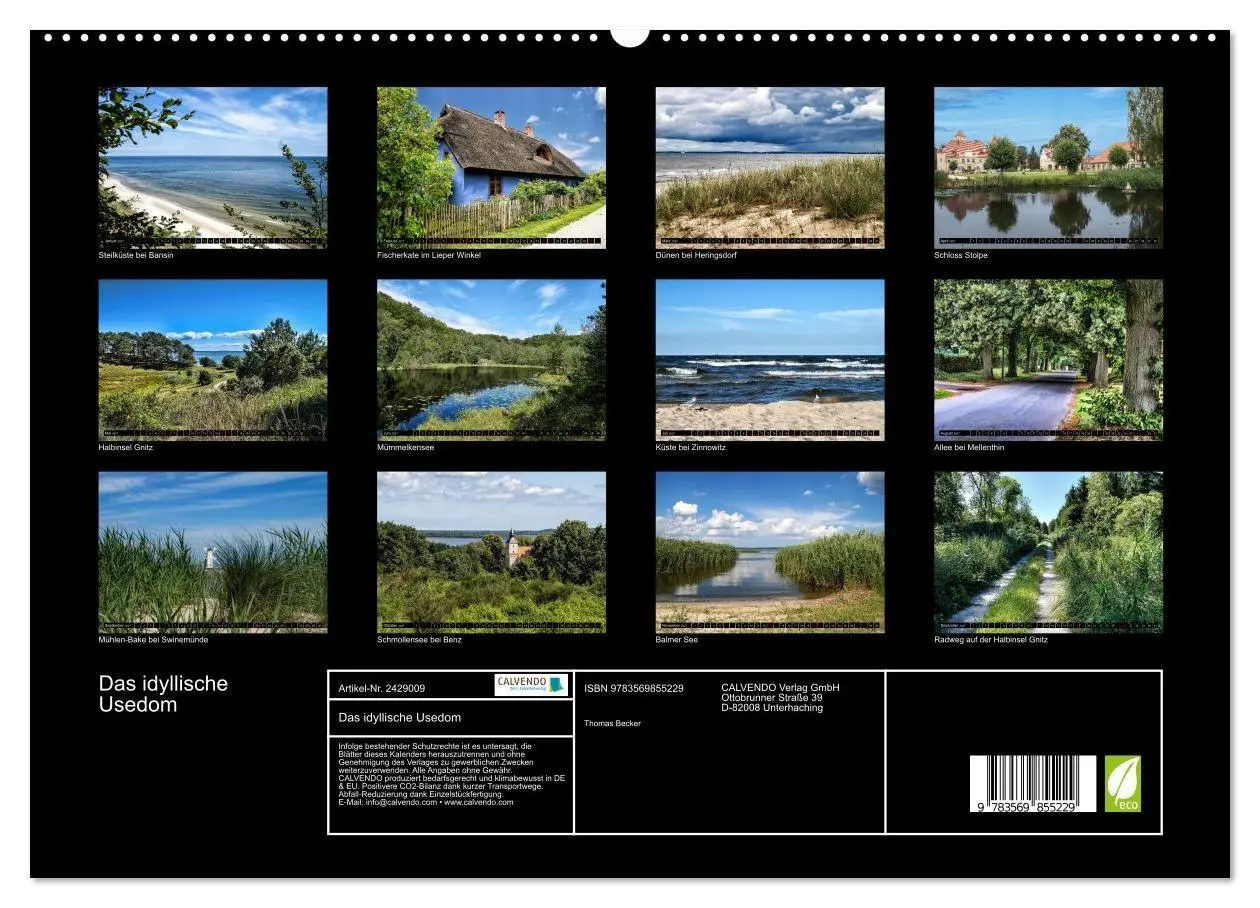 Bild: 9783569855229 | Das idyllische Usedom (hochwertiger Premium Wandkalender 2027 DIN...