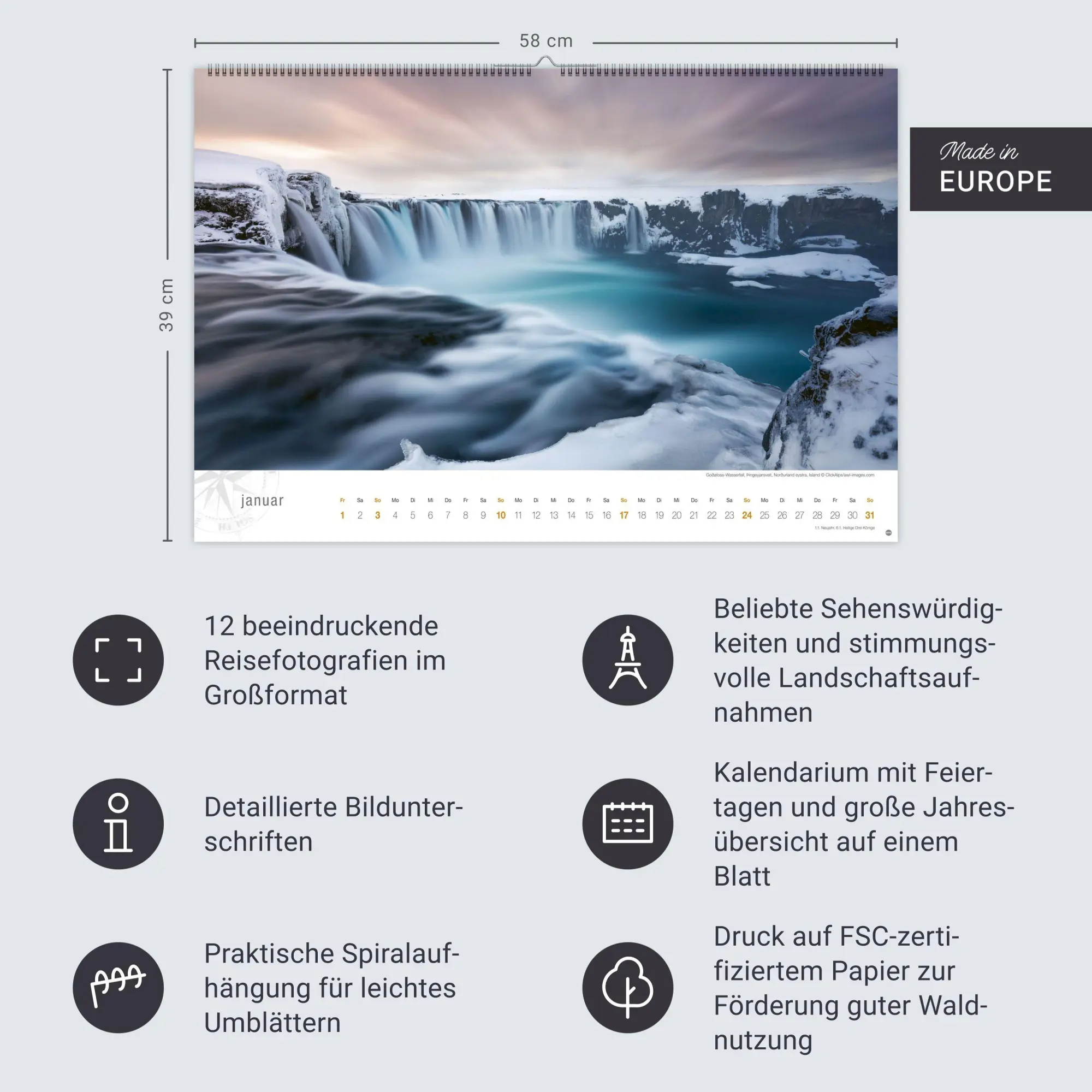 Bild: 9783756415229 | Skandinavien Globetrotter Kalender 2027 - Von stillen Wäldern, Seen...