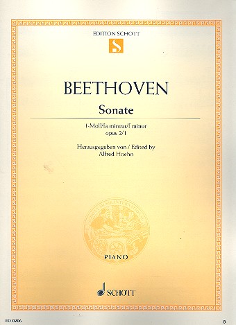 Cover: 9790001085229 | Sonate f-Moll | Ludwig van Beethoven | Buch | 20 S. | Deutsch | 1981 Cover: 9790001085229 | Sonate f-Moll | Ludwig van Beethoven | Buch | 20 S. | Deutsch | 1981