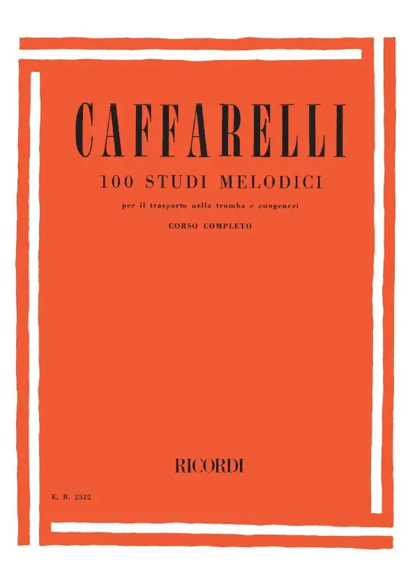 Cover: 9790041825229 | 100 Studi Melodici | Corso Completo | Reginaldo Caffarelli | Partitur