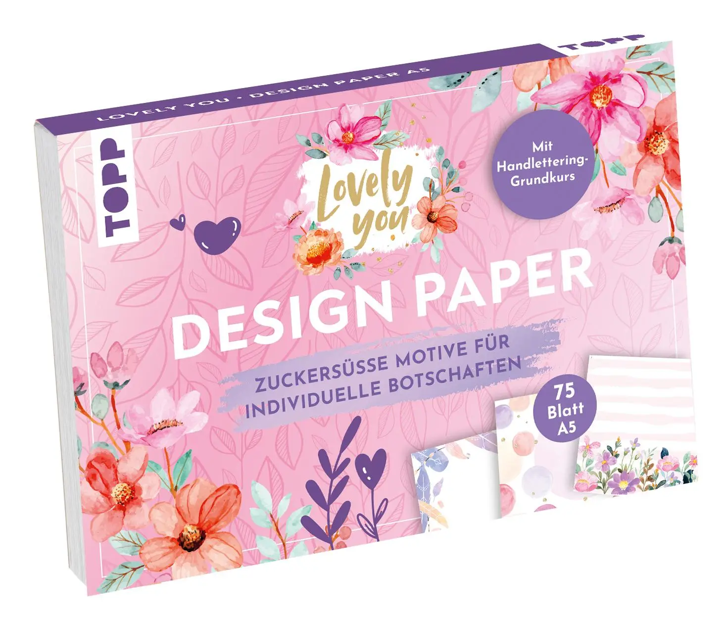Cover: 4007742185329 | Design Paper A5 Lovely You. Mit Handlettering-Grundkurs | Ludmila Blum