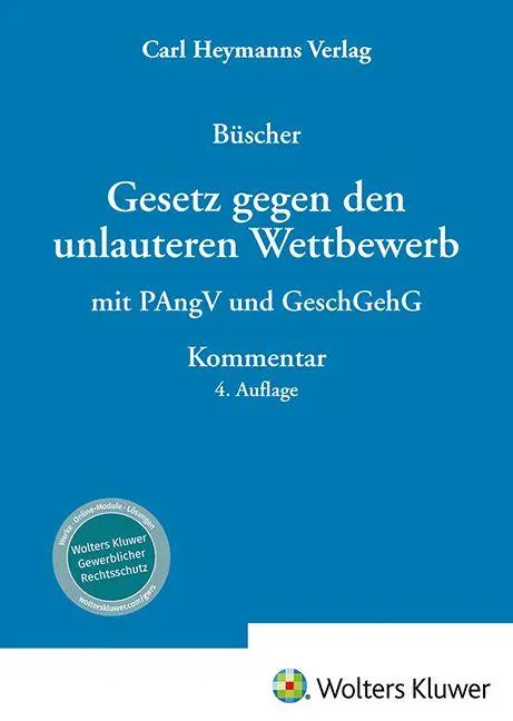 UWG -Gesetz gegen den unlauteren Wettbewerb - Kommentar