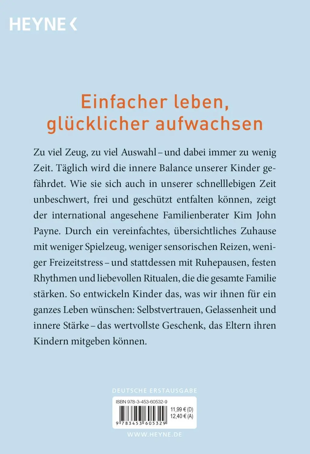Bild: 9783453605329 | Simplicity Parenting | Kim John Payne | Taschenbuch | 368 S. | Deutsch