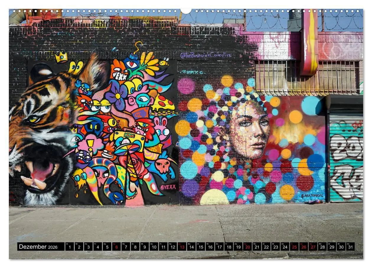 Bild: 9783457665329 | Bushwick Street Art (hochwertiger Premium Wandkalender 2026 DIN A2...