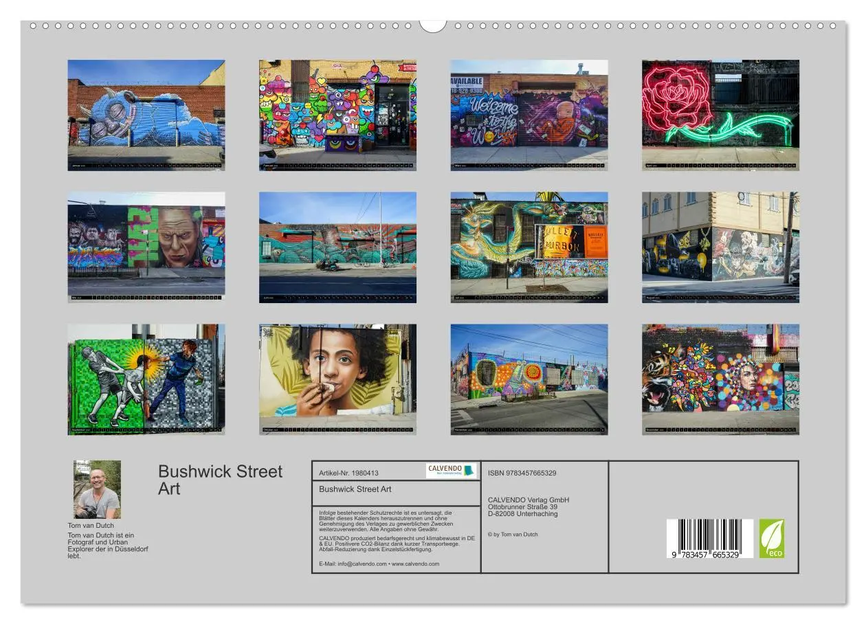 Bild: 9783457665329 | Bushwick Street Art (hochwertiger Premium Wandkalender 2026 DIN A2...