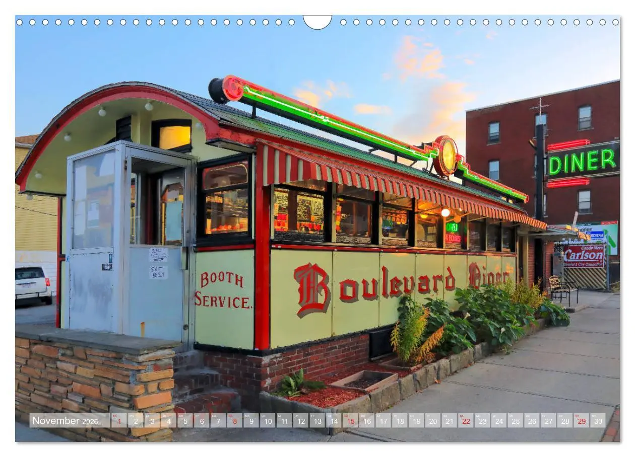 Bild: 9783457735329 | American Diner - es gibt sie noch (Wandkalender 2026 DIN A3 quer),...