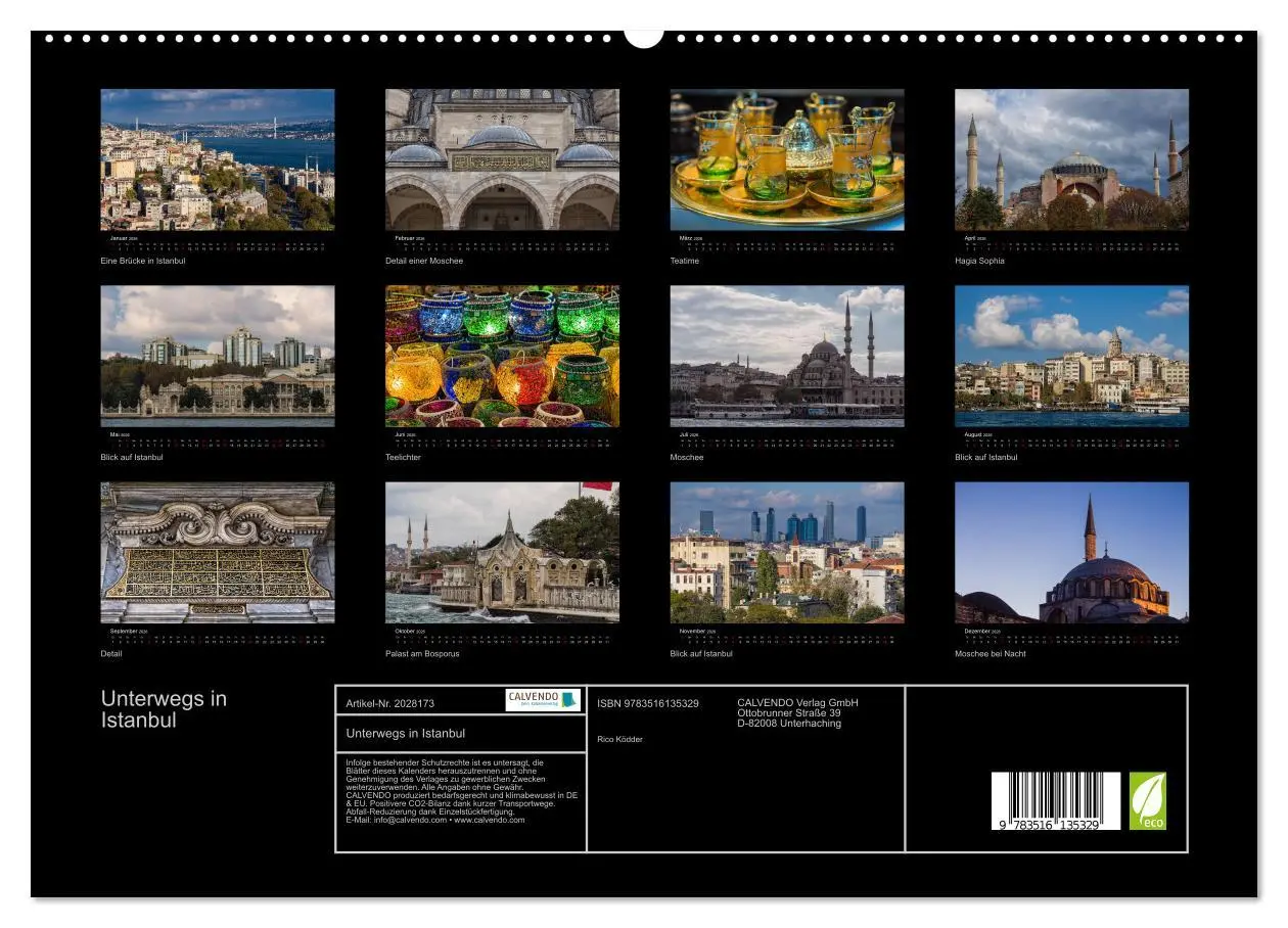 Bild: 9783516135329 | Unterwegs in Istanbul (hochwertiger Premium Wandkalender 2026 DIN...