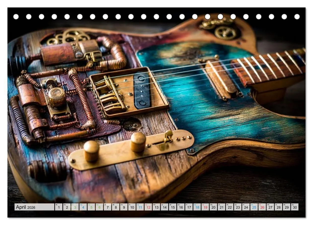Bild: 9783516685329 | Saitenzauber - Gitarren im Bilderklang (Tischkalender 2026 DIN A5...