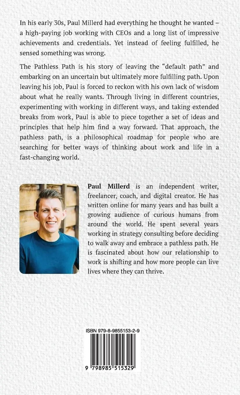 Rückseite: 9798985515329 | The Pathless Path | Paul Millerd | Buch | Englisch | 2022