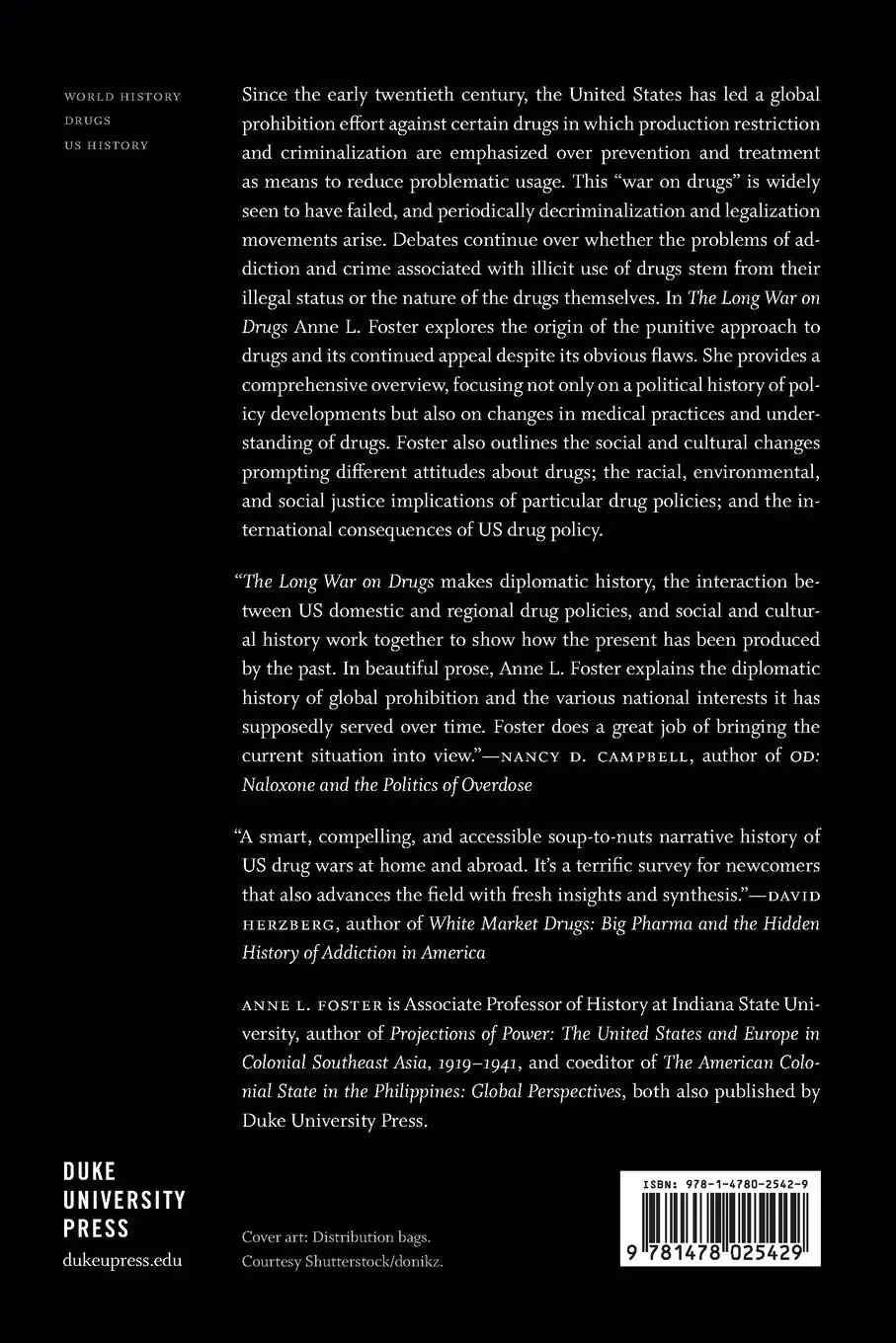 Rückseite: 9781478025429 | The Long War on Drugs | Anne L Foster | Taschenbuch | Englisch | 2023