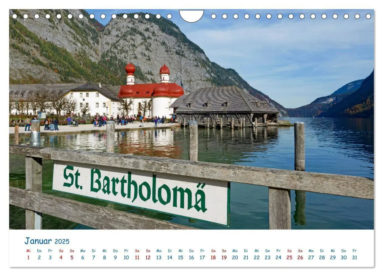 Bild: 9783435185429 | Der Königssee Perle unter dem Watzmann (Wandkalender 2025 DIN A4...