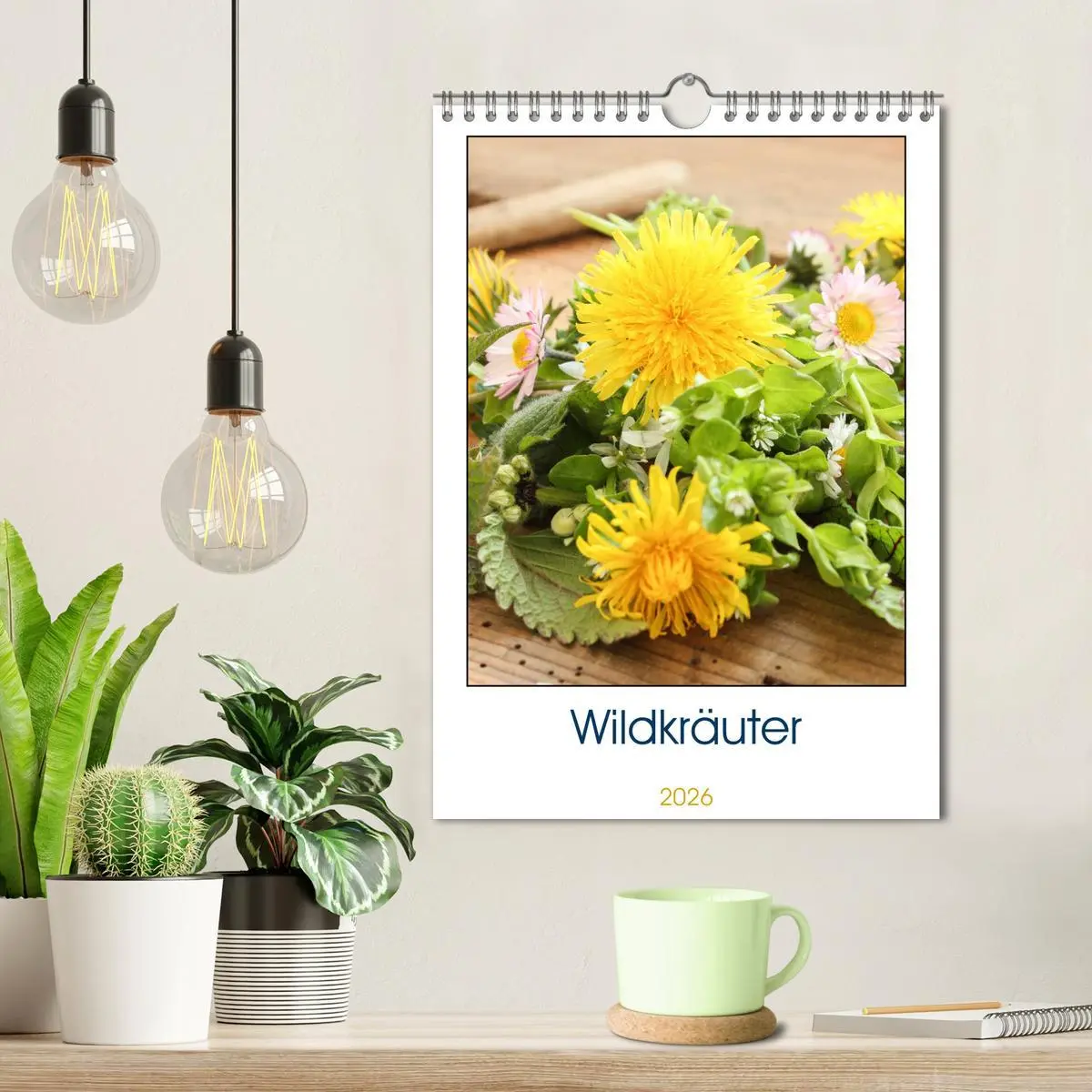 Bild: 9783516365429 | Essbare Wildkräuter (Wandkalender 2026 DIN A4 hoch), CALVENDO...