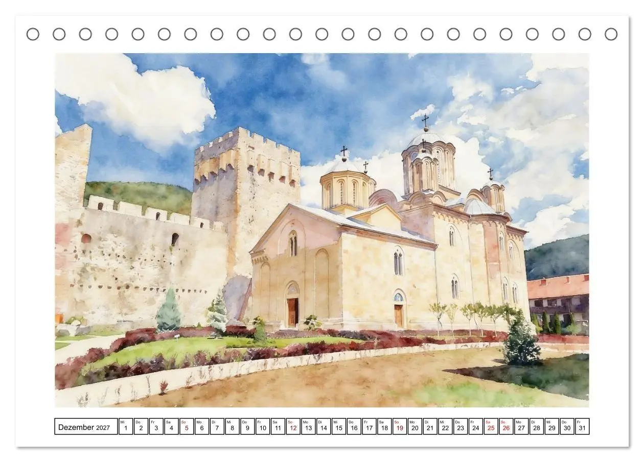Bild: 9783516815429 | Abwechslungsreiches Serbien (Tischkalender 2027 DIN A5 quer),...