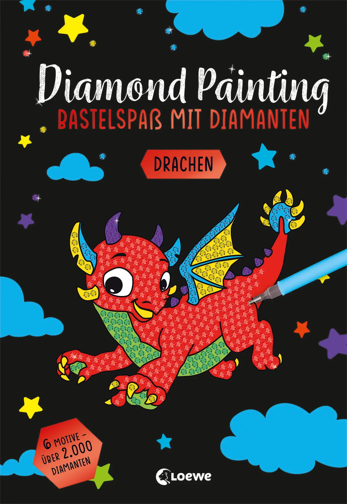 Cover: 9783743215429 | Diamond Painting - Bastelspaß mit Diamanten - Drachen | Grünhäuser