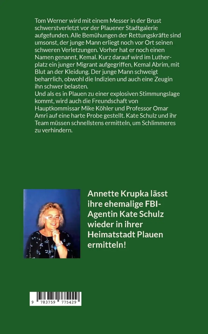 Rückseite: 9783759775429 | Hetzjagd | Annette Gisela Krupka | Taschenbuch | Paperback | 180 S.