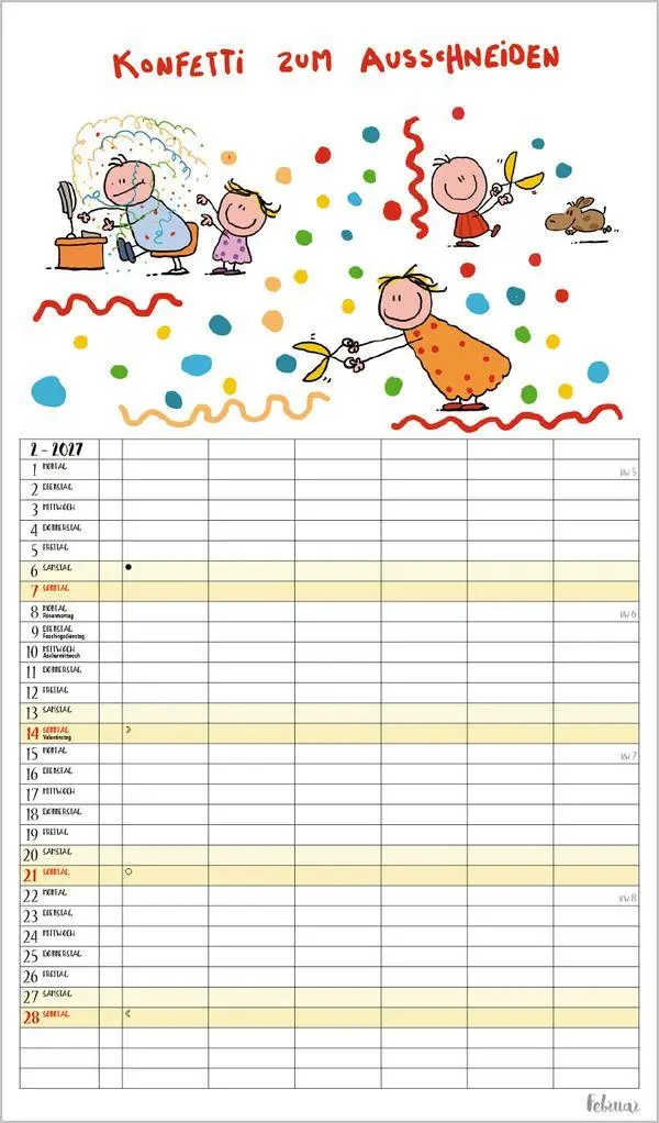 Bild: 9783819305429 | Unsere Familie ist die beste! 2027 | Verlag Korsch | Kalender | 14 S.