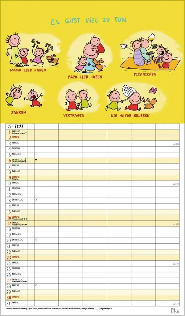Bild: 9783819305429 | Unsere Familie ist die beste! 2027 | Verlag Korsch | Kalender | 14 S.
