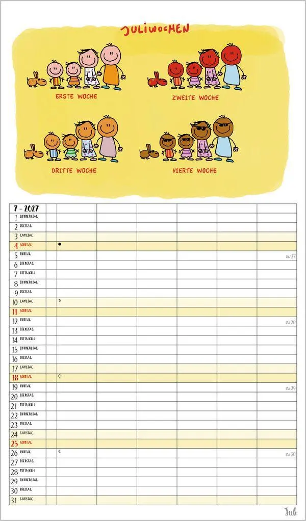 Bild: 9783819305429 | Unsere Familie ist die beste! 2027 | Verlag Korsch | Kalender | 14 S.
