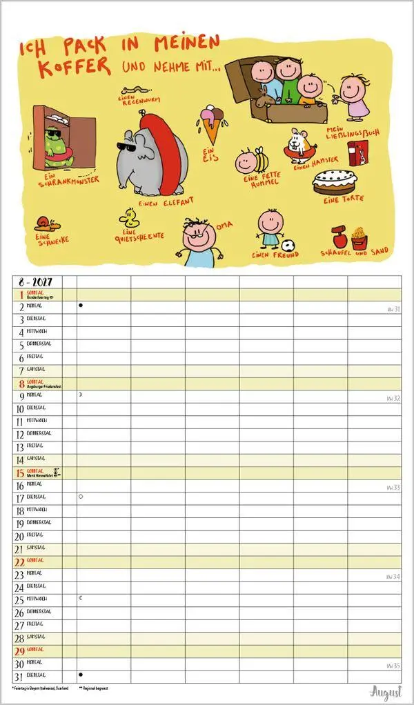 Bild: 9783819305429 | Unsere Familie ist die beste! 2027 | Verlag Korsch | Kalender | 14 S.