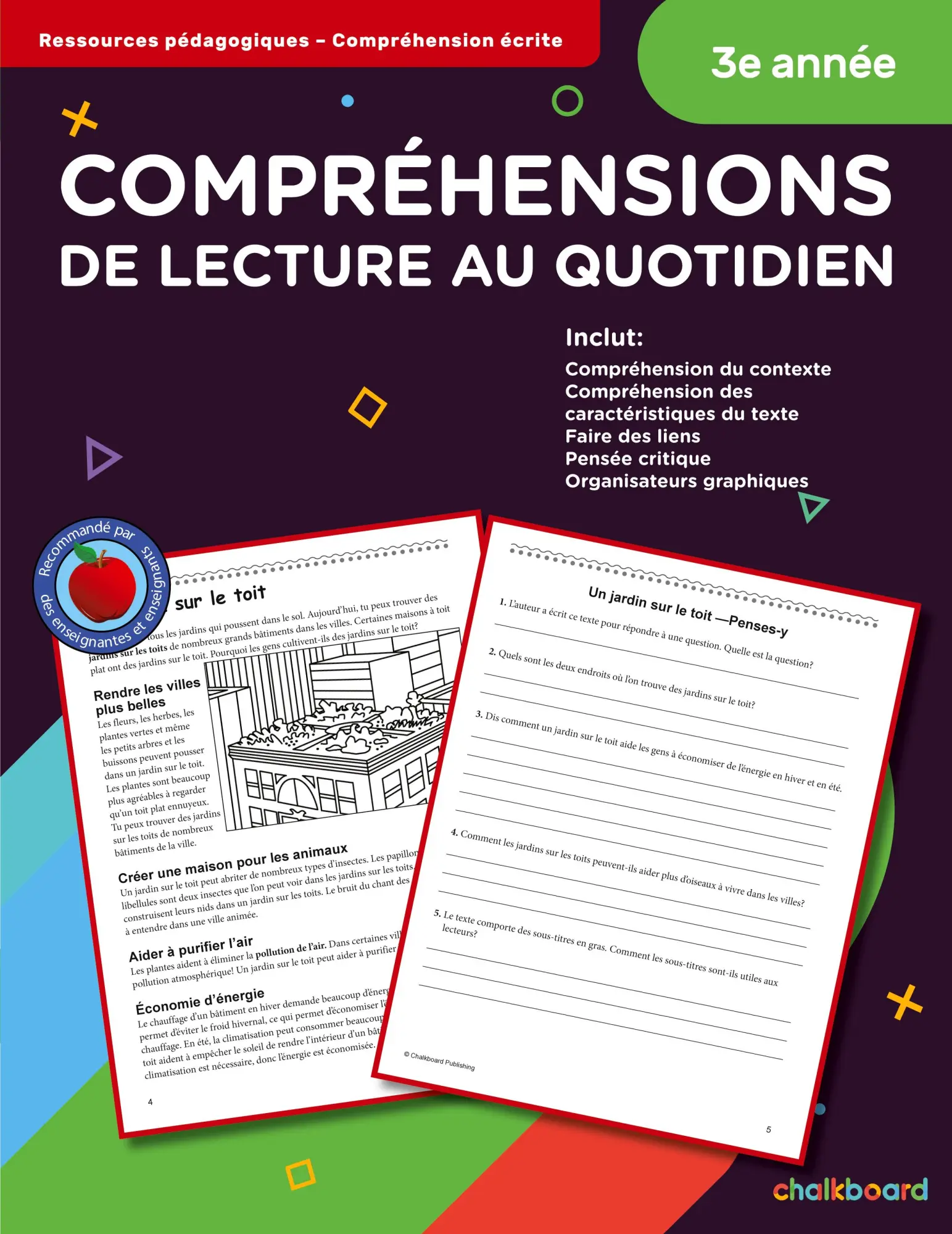 Cover: 9781771055529 | Comprehension de Lecture au Quotidien 3 | Demetra Turnbull | Buch