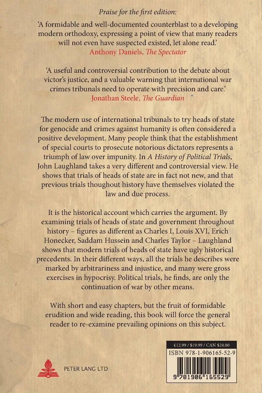 Rückseite: 9781906165529 | A History of Political Trials | From Charles I to Charles Taylor