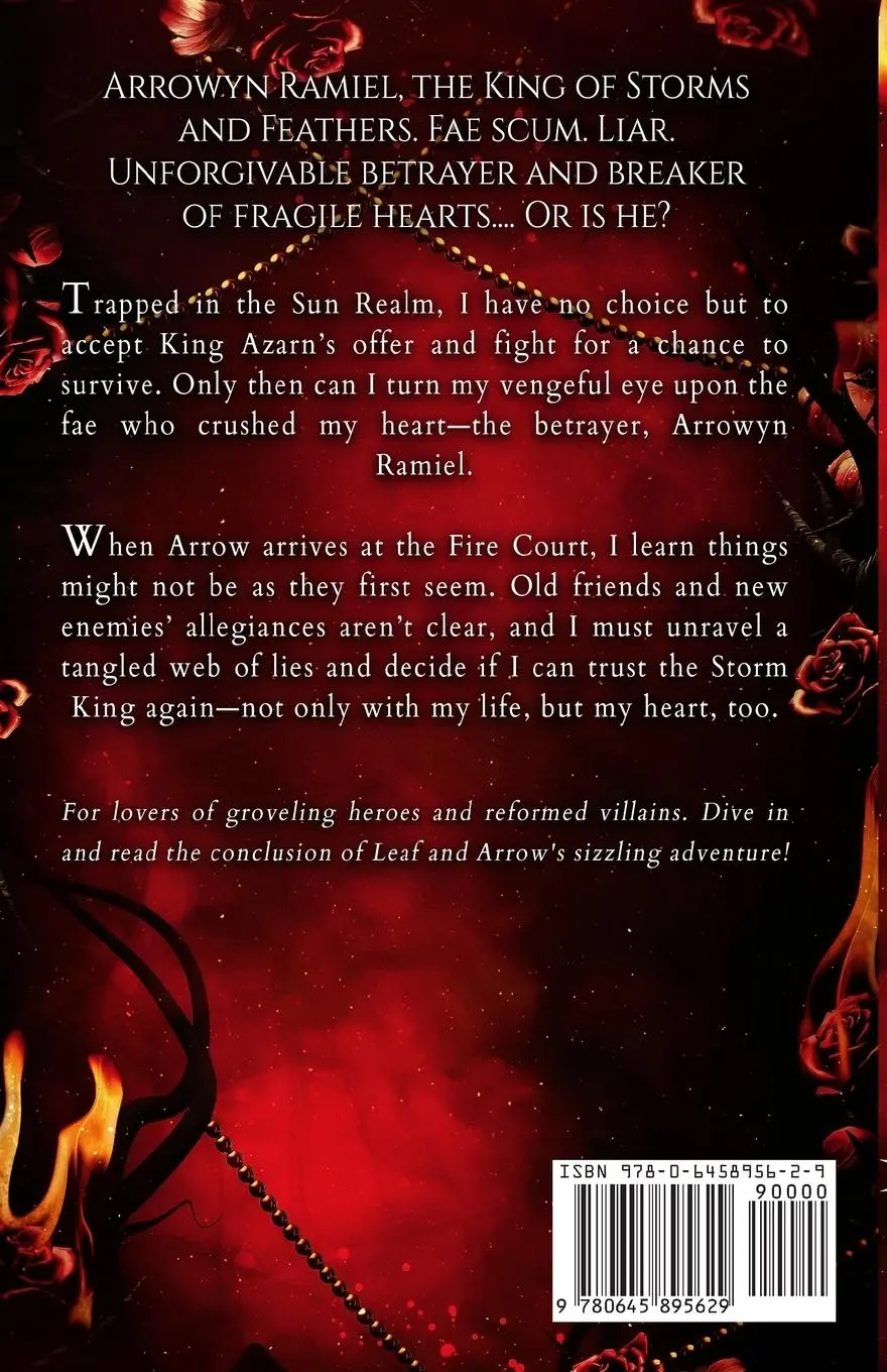 Rückseite: 9780645895629 | King of Fire and Flames | A steamy Fae Fantasy Romance | Juno Heart