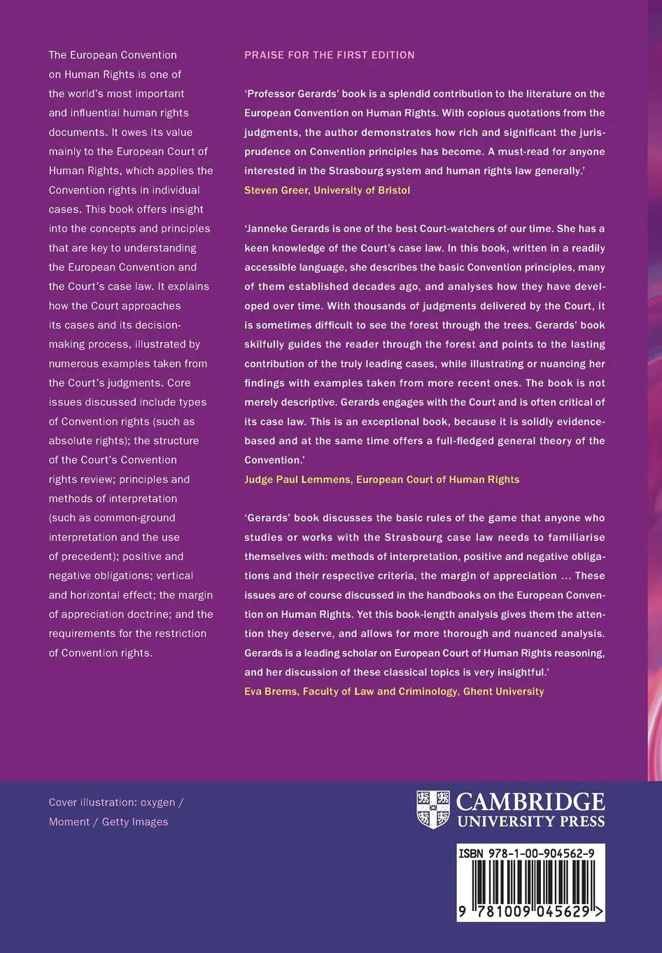 Rückseite: 9781009045629 | General Principles of the European Convention on Human Rights | Buch