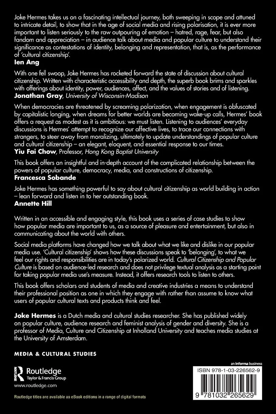 Rückseite: 9781032265629 | Cultural Citizenship and Popular Culture | The Art of Listening | Buch