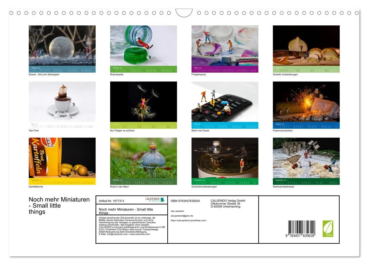 Bild: 9783457635629 | Noch mehr Miniaturen - Small little things (Wandkalender 2026 DIN...