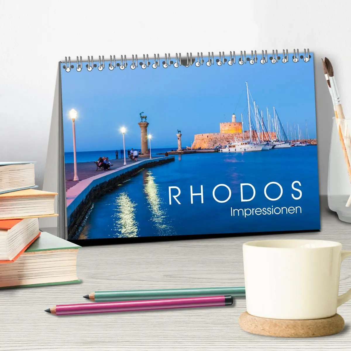 Bild: 9783457875629 | RHODOS Impressionen (Tischkalender 2026 DIN A5 quer), CALVENDO...