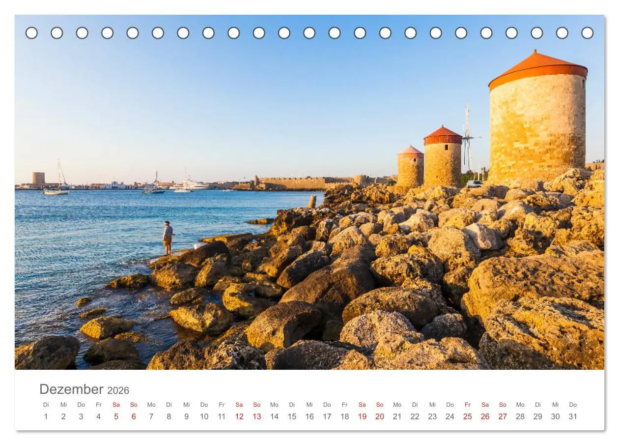 Bild: 9783457875629 | RHODOS Impressionen (Tischkalender 2026 DIN A5 quer), CALVENDO...