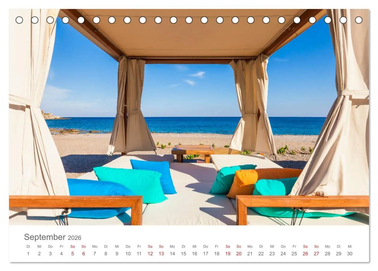 Bild: 9783457875629 | RHODOS Impressionen (Tischkalender 2026 DIN A5 quer), CALVENDO...