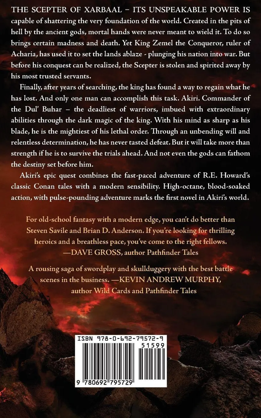 Rückseite: 9780692795729 | Akiri | The Scepter Of Xarbaal | Brian D. Anderson (u. a.) | Buch