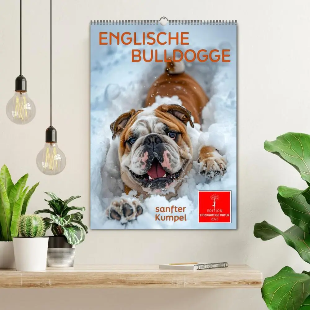 Bild: 9783457175729 | Englische Bulldogge - sanfter Kumpel (Wandkalender 2025 DIN A2...